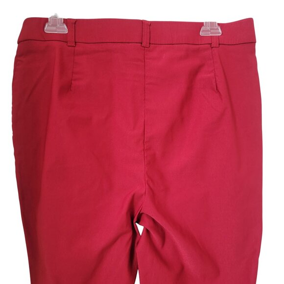 Rafaella Size 12 Rio Red Pull On Career Pants - Picture 4 of 11